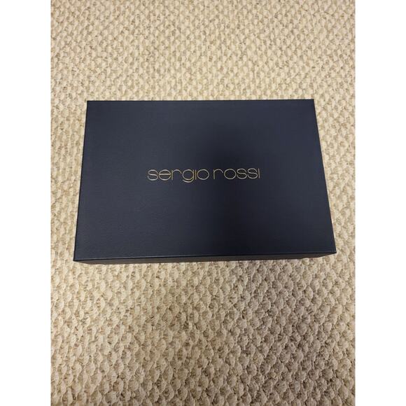 sergio rossi Size 37 1/2 Black And Gold Pump - Picture 2 of 11